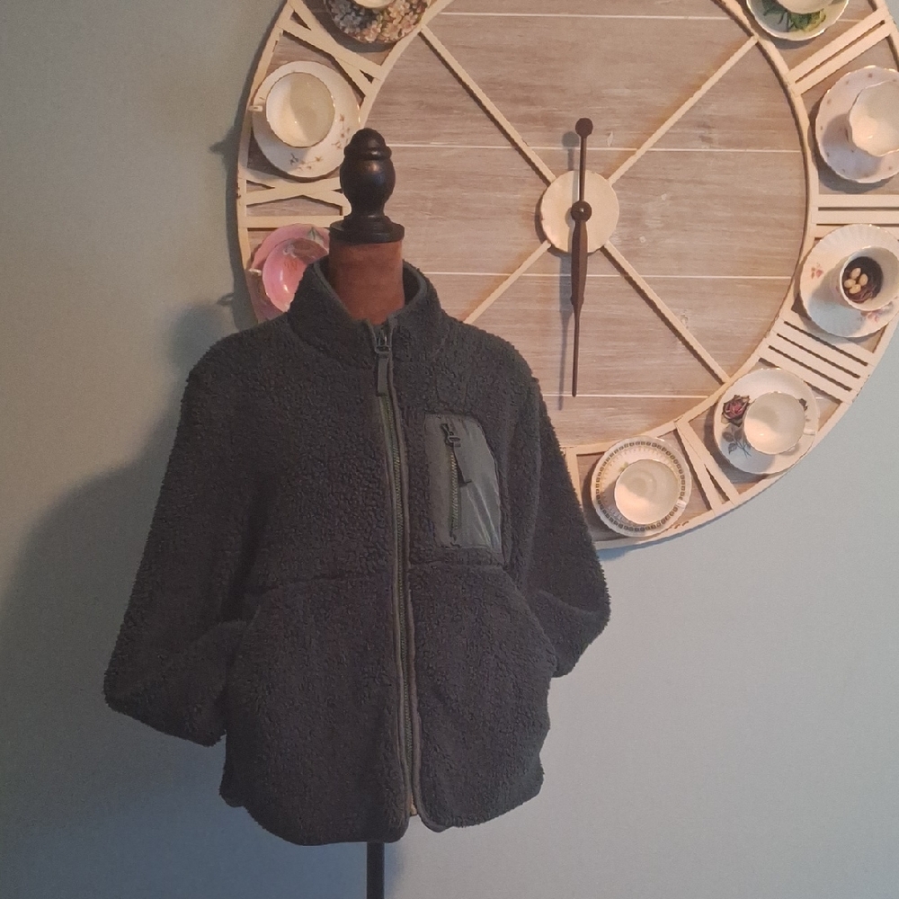 Cozy Fleece Jacket - Dark Green